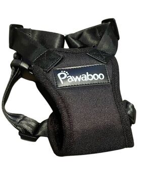 Pawaboo Black Adjustable Dog Harness Sz Med
